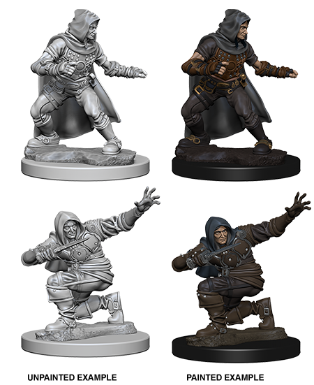 Pathfinder Battles Deep Cuts Unpainted Minis: W1 Male Human Rogue